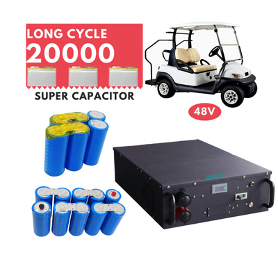 Batterij 48v 3900wh van de Graphene de Super Condensator voor voor Golfkarren en Elektrische Met fouten