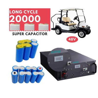 100AH de Bank van de de Karbatterij van het lithiumgolf met BMS Rechargeable Portable