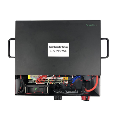 De diepe van de Batterijsystemen van Cyclus3900wh Telecommunicatie Zwarte Vernieuwbare Kleur