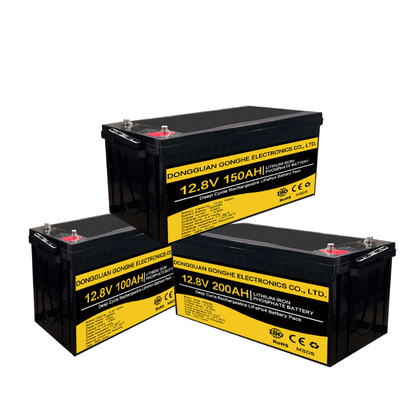 CEI 62619 Diep Cycluslithium Ion Battery 12.8V 100Ah voor Zonnestelsel