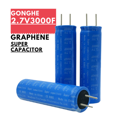 18650 de Batterij van 2.7v 3000f Graphene Supercapacitor voor Zonne-energie het Verzamelen
