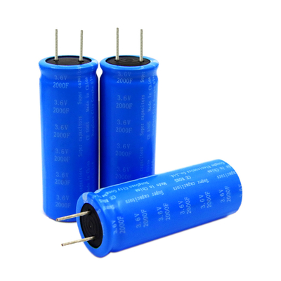 Dubbele Elektrische Radiale de Condensatorenbatterij 3.6v 2000f van het Laagfarad