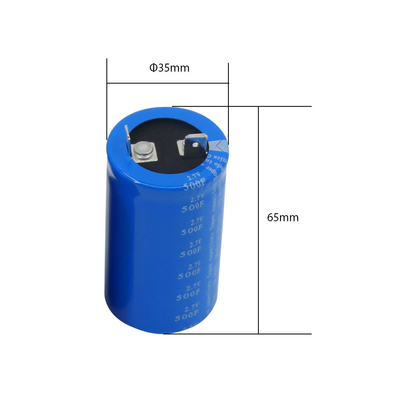 De super Condensatoren trekken 2,7 Volt 500 Farad Batterijen door Gat vervangt