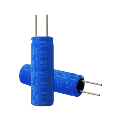 Geen Batterij Praktische 2.7V 200F 10x30mm van de Explosie Super Condensator
